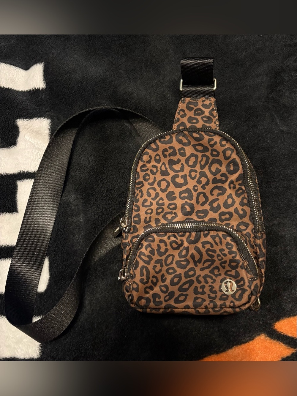 lululemon athletica Leopard Print Sling Bag - Brown & Black